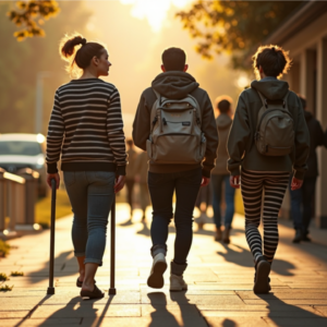 group women walking EDS